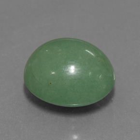Venturina Verde natural de 18.83 ct, Corte Óvalo, Translúcido