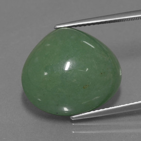 Aventurina verde natural de 21,35 ct, en forma de pera, translúcido