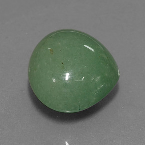 Aventurina verde natural de 21,35 ct, en forma de pera, translúcido