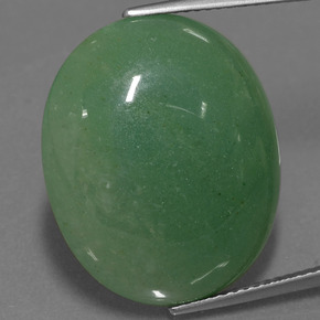 Aventurina verde natural de 22,77 ct, corte óvalo, translúcido