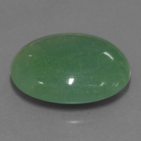 Aventurina verde natural de 22,77 ct, corte óvalo, translúcido