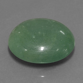 Aventurina verde natural de 25,47 ct, corte óvalo, translúcido