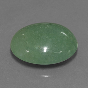 Aventurina verde natural de 24,45 ct, corte óvalo, translúcido