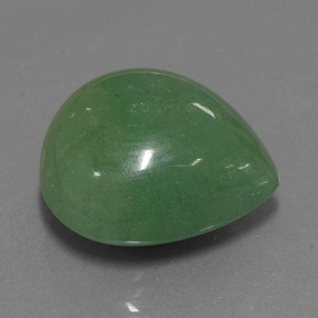 Aventurina verde natural de 31,37 ct, en forma de pera, translúcido