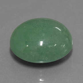 Aventurina verde natural de 40,33 ct, corte óvalo, translúcido