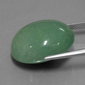 Aventurina verde natural de 40,33 ct, corte óvalo, translúcido