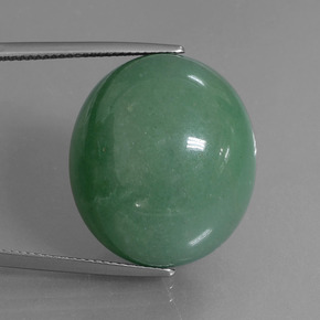 Aventurina verde natural de 47,19 ct, corte óvalo, translúcido
