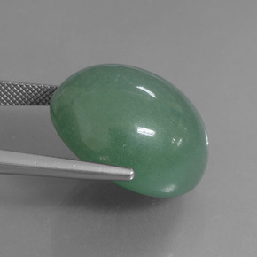 Aventurina verde natural de 47,19 ct, corte óvalo, translúcido
