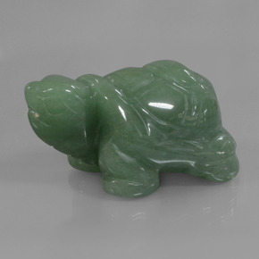 Venturina Verde natural de 306.71 ct, Forma elegante, Opaco