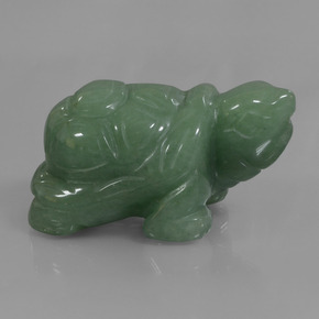 Venturina Verde natural de 306.71 ct, Forma elegante, Opaco