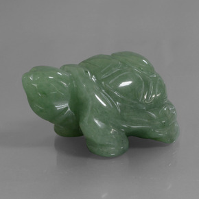 Aventurina verde natural de 292,50 ct, forma elegante, opaco