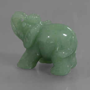 Venturina Verde natural de 247.87 ct, Forma elegante, Opaco