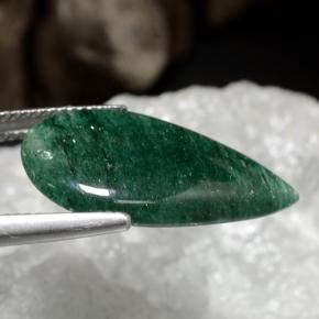 Venturina Verde natural de 9.13 ct, En forma de pera, Translúcido