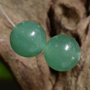 Gemas de Venturina Verde natural de 7.23 ct, Esfera / Bola, Translúcido