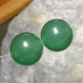 Gemas de aventurina verde natural de  ct, esfera / bola, translúcido