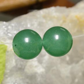 Gemas de Venturina Verde natural de 22.65 ct, Esfera / Bola, Translúcido
