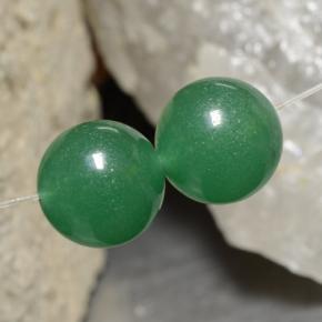 Gemas de Venturina Verde natural de 23.11 ct, Esfera / Bola, Translúcido