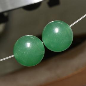 Gemas de Venturina Verde natural de 23.27 ct, Esfera / Bola, Translúcido