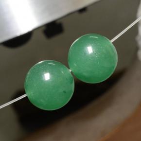 Gemas de aventurina verde natural de 22,53 ct, esfera / bola, translúcido