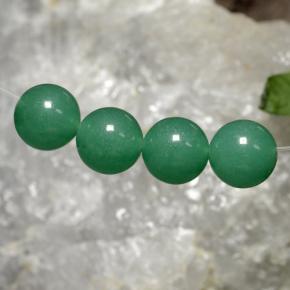 Gemas de aventurina verde natural de 28,11 ct, esfera / bola, translúcido