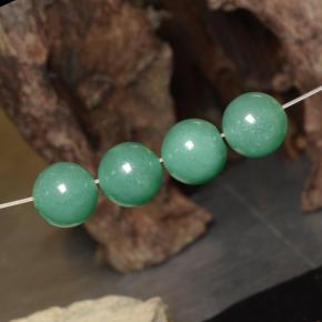 Gemas de Venturina Verde natural de 28.22 ct, Esfera / Bola, Translúcido