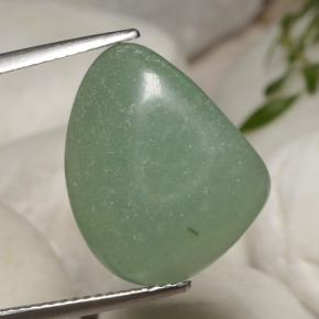 Aventurina verde natural de 12,17 ct, forma elegante, translúcido