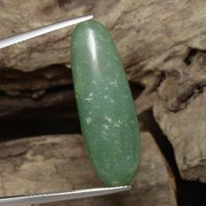 Aventurina verde natural de 24,10 ct, corte óvalo, translúcido