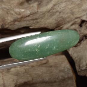 Aventurina verde natural de 24,10 ct, corte óvalo, translúcido