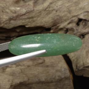 Aventurina verde natural de 24,10 ct, corte óvalo, translúcido
