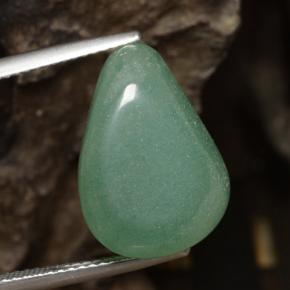 Aventurina verde natural de 19,21 ct, forma elegante, translúcido