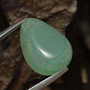 Aventurina verde natural de 19,21 ct, forma elegante, translúcido