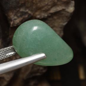 Aventurina verde natural de 19,21 ct, forma elegante, translúcido