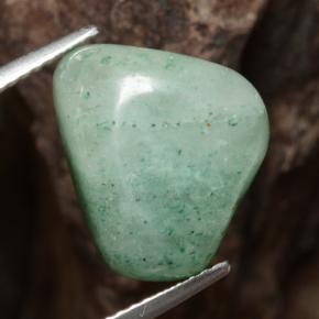 Aventurina verde natural de 16,88 ct, forma elegante, translúcido