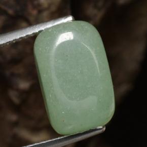 Aventurina verde natural de 10,91 ct, forma elegante, translúcido