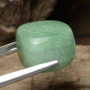 Venturina Verde natural de 32.56 ct, Forma elegante, Translúcido