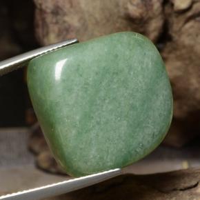 Aventurina verde natural de 40,34 ct, forma elegante, translúcido