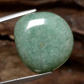 Aventurina verde natural de 19,06 ct, forma elegante, translúcido