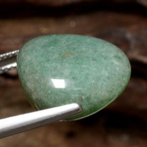 Aventurina verde natural de 19,06 ct, forma elegante, translúcido