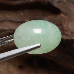 Aventurina verde natural de 10,24 ct, corte óvalo, translúcido