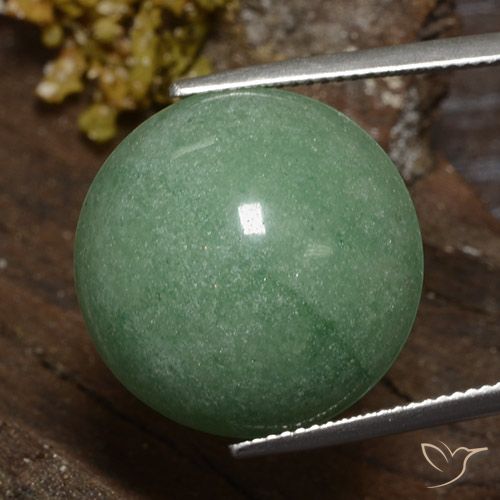 24.31ct Natural Verde medio Venturina, Redondo, Opaco