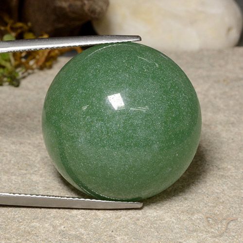 46.56ct Natural Verde pino Venturina, Redondo, Translúcido