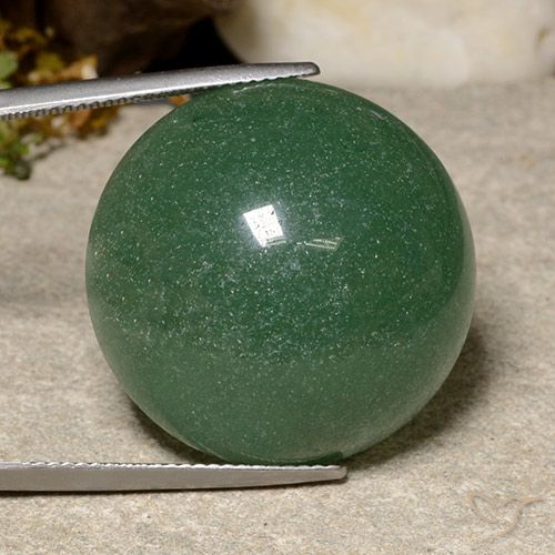 47.09ct Natural Verde medio Venturina, Redondo, Translúcido