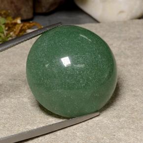 Aventurina verde natural de 44,80 ct, corte redondo, translúcido