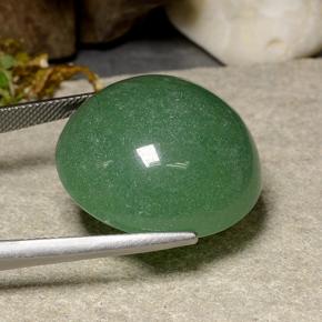 Aventurina verde natural de 47,47 ct, corte redondo, translúcido