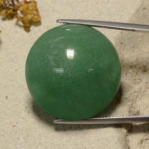 Aventurina verde natural de 48,43 ct, corte redondo, translúcido