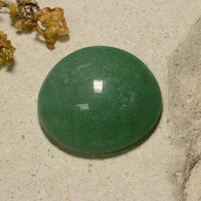 Aventurina verde natural de 48,43 ct, corte redondo, translúcido