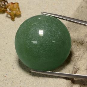 Aventurina verde natural de 50,34 ct, corte redondo, translúcido