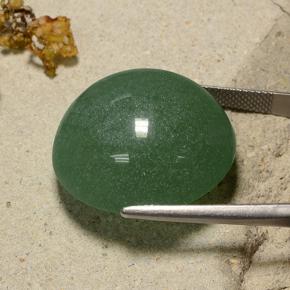 Aventurina verde natural de 50,34 ct, corte redondo, translúcido