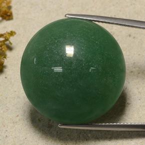 Aventurina verde natural de 50,32 ct, corte redondo, translúcido
