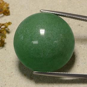 Aventurina verde natural de 48,59 ct, corte redondo, translúcido